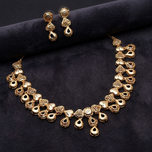 Venta al por mayor de joyería de moda 14K 18K 24K Gold Filled Forming Turkish Necklaces Set, joyería tradicional, joyería chapada en oro de latón. - Product Image 1
