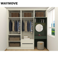 WAYMOVE Armoire de chambre à coucher coulissante moderne, portable, convertible et pliable pour la maison ou l'appartement, mobilier de salon design