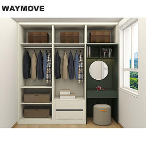 Waymove ตู้เสื้อผ้าบานเลื่อนแบบพกพาทันสมัยพับได้สำหรับบ้านหรืออพาร์ตเมนต์เฟอร์นิเจอร์ห้องนั่งเล่นการออกแบบ - Product Image 3