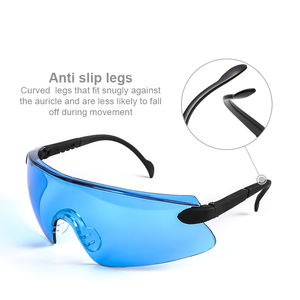 G031 نظارات أمان لعدسة النايلون الأزرق نظارات مضادة للخدش والضباب لحماية اللحام مادة إطار البولي كربونات - Product Image 5