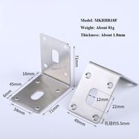 Supports de connexion pour armoires, meubles et tables en acier inoxydable 70 mm SS201 à prix abordable