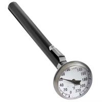 Thermomètre analogique de poche à clip de 1 pouce pour la cuisine, le café et le mousse de lait