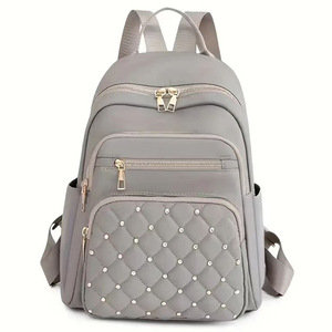 Mochila de viaje informal para <span class=keywords><strong>mujer</strong></span>, estilo nuevo, transfronteriza, de gran capacidad, con cremallera de nailon y forro de poliéster, ligera - Product Image 4