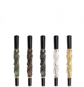 Bolígrafo <span class=keywords><strong>Shenlong</strong></span> de Estilo Chino Retro, Regalo Empresarial de Oficina, Bolígrafo de Iridio Dorado para Firmas, con Recarga de Tinta Reemplazable - Product Image 6