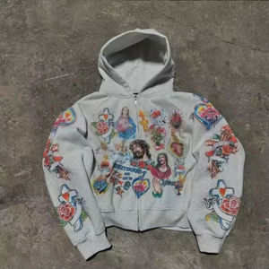 Sweat-shirt à capuche décontracté pour homme de qualité supérieure, coupe ample, manches longues, imprimé d'hiver, streetwear, avec logo personnalisé, design personnalisable - Product Image 2