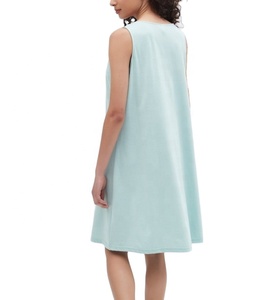 Camicie <span class=keywords><strong>da</strong></span> <span class=keywords><strong>notte</strong></span> in <span class=keywords><strong>cotone</strong></span> 100% <span class=keywords><strong>da</strong></span> donna con girocollo morbido a maniche corte in Jersey personalizzato di fabbrica - Product Image 3