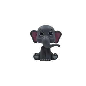 El elefante bobblehead es un animal lindo y divertido, perfecto para el tablero de tu coche, la oficina o la decoración del hogar. - Product Image 1