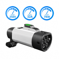 Adaptateur de charge portable pour VE, convertisseur NACS vers TYPE2 Tesla, IP54, ABS ignifuge, prise standard universelle pour véhicule électrique