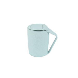 Vaso Inclinado de Paja de Trigo de 400 ml, Ecológico, con Tapa, para Té, Café y Uso Diario - Product Image 4