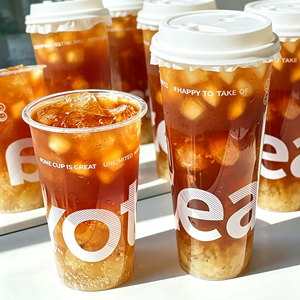 Custom Printing logo 90mm16oz 22oz BPA Free Disposable Paper <b>Cup</b> Clear Frosted Hot Cold Bubble Tea PP <b>Plastic</b> <b>Cups</b> with Lid - Product Image 4