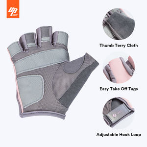 Gants de fitness <span class=keywords><strong>LIVEUP</strong></span> pour femmes, personnalisables avec logo, en polyester, demi-doigts, fermeture élastique, pour la gym, le sport et l'haltérophilie - Product Image 3
