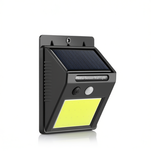 Solar <b>Sensor</b> Wall <b>Light</b> 24 <b>LED</b> COB <b>Motion</b> Activated Outdoor Lighting - Product Image 1