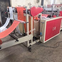 Machine automatique de fabrication de sacs en plastique à deux lignes, machine de fabrication de sacs en polyéthylène à 2 lignes, machine à sacs en plastique pour manioc