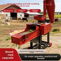 Nouvelle machine à couper la paille électrique et à essence à haute efficacité, hacheuse d'ensilage, broyeur de paille, capacité de 5 tonnes/h pour l'alimentation des animaux de ferme