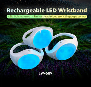 Şarj Edilebilir Led Bileklik Dmx Programlanabilir Uzaktan Kumandalı Led Bilezik Konserler İçin - Product Image 3