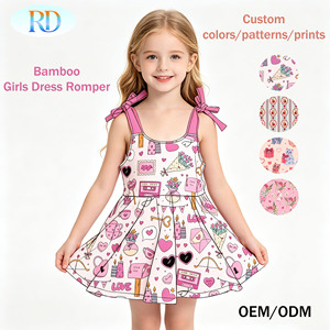 Ruidian 2026 Vestito Estivo Senza Maniche in Bambù per Bambine, Pagliaccetto con Spalline Regolabili, Gonna Pagliaccetto per Bambini, <span class=keywords><strong>Abbigliamento</strong></span> per Bambini - Product Image 4