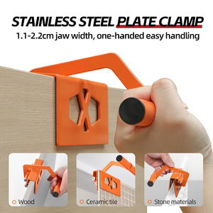 <span class=keywords><strong>Pince</strong></span> de levage à mâchoires auto-adaptantes en acier inoxydable pour le transport de bois, de carreaux, de dalles de pierre, d'installation de fenêtres et de portes - Product Image 1