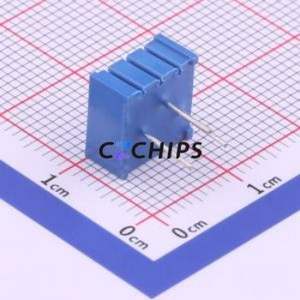 ตัวต้านทาน3386P-1-201ปรับได้/โพเทนชิออมิเตอร์ผ่านรูส่วนประกอบ (THT) ตัวต้านทาน200Ohm 10% - Product Image 2