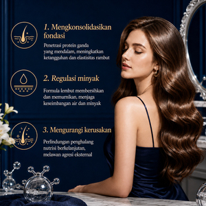 KORMESIC Champú Anticaída con Queratina y Colágeno Certificado por Bpom, 240 ml, Hidratante, Equilibra el Cuero Cabelludo, Nutre y Repara - Product Image 3