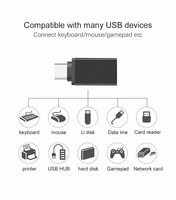 Adaptateur OTG USB 2.0 mâle vers USB 3.0 femelle de type C OEM MINI pour téléphone portable et ordinateur portable CN