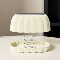 Boîte à mouchoirs de luxe en forme de citrouille avec levage automatique par ressort, distributeur de serviettes moderne pour cuisine, salon et bureau