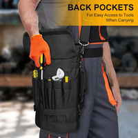 Grand Organisateur d'Outils en Toile Enroulable avec 13 Poches, Pochette Porte-Outils Portable, Sac de Rangement pour Outils