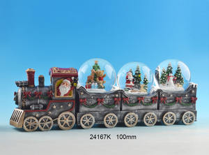 Globo <span class=keywords><strong>de</strong></span> nieve navideño con luz y música, bola <span class=keywords><strong>de</strong></span> cristal grande personalizada, escena <span class=keywords><strong>de</strong></span> Noel Papá, decoración navideña para el hogar - Product Image 2