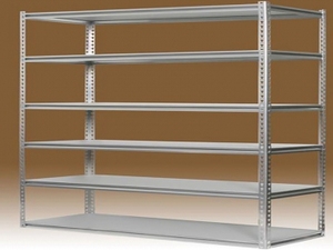 Scaffalatura a 5 Ripiani Senza Bulloni Sistema di Stoccaggio in Metallo Zincato per Garage Protezione Anticorrosione - Product Image 2