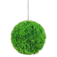 Boule de gazon artificiel suspendue en plastique, résistante aux UV, écologique, ignifuge, fausse verdure, sphère topiaire (30 cm), toucher naturel