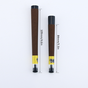 Cone Smoking <b>Rolling</b> <b>Paper</b> 109mm and 84mm Glass Tipped Brown with Yellow Label Simple Style - Product Image 1