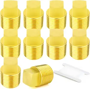 Brass Square Plug Male Brass Drain Plug Pipe Fitting