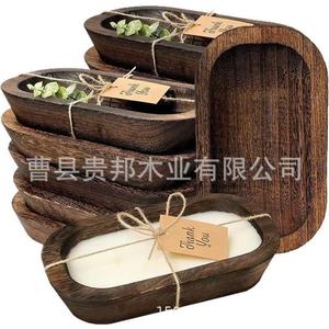 Portavelas de Madera Guibang, Rectangular, Aromático, Floral, para Boda, Estilo Bohemio, Artículo Decorativo - Product Image 1
