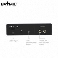Interface audio professionnelle X2, carte son numérique portable USB, mixeur, microphone 48V, sortie casque 2 canaux, musical