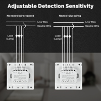 Interrupteur à détecteur de mouvement LangYeao pour micro-ondes, détecteur radar de présence humaine Tuya Zigbee 10A 110-250V Maison Intelligente