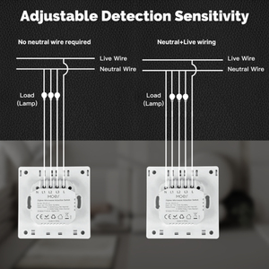 Interruptor de Luz com Sensor de Movimento LangYeao, Detector de Radar de Indução Corporal Tuya Zigbee 10A 110-250V para Casa Inteligente - Product Image 6