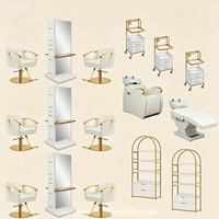 Solution tout-en-un : table de maquillage personnalisée avec miroir LED, miroir de salon de coiffure, station de maquillage, design moderne, durable et écologique