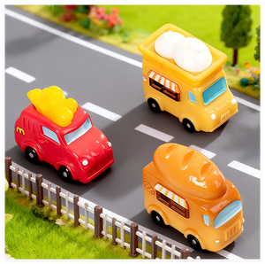 Miniature 3d Mini Pain Glacé Frites Popcorn Forme Alimentaire Figurines de Voiture Jouets pour Enfants pour Aquarium Décoration de Jardin Fée - Product Image 5
