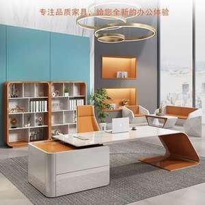 Modern Minimalist Walnut <b>Solid</b> <b>Wood</b> <b>Desk</b> With Drawers For Home Office Study Room Computer Workstation - Product Image 3