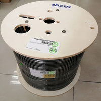 Cable Coaxial Belden RG6 18AWG de Cobre Desnudo Recubierto de Acero de Alta Calidad y Alto Rendimiento, Impedancia de 75 Ohmios, Revestimiento de PVC, Modelo 3092A