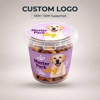 Gobelet alimentaire rond en PP de qualité supérieure avec couvercles, logo personnalisé, pour collations, IML, rangement de friandises, conservation des aliments
