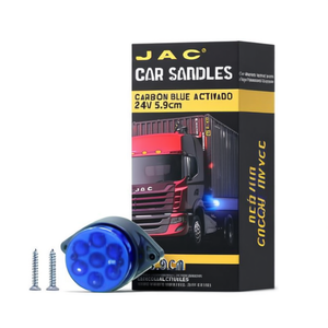 Car Saddles Blue Round Truck <b>Light</b> 24V 5.9cm For Commercial Vehicles - Product Image 1