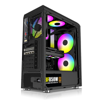 Boîtier de PC de jeu ATX Full Tower en gros pour ordinateur de bureau avec ventilateurs RGB