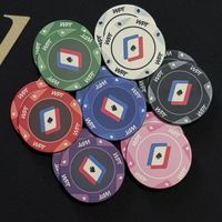 Jetons de poker en céramique EPT de haute qualité 10g, écologiques, jetons de casino Texas Hold'em, non toxiques, durables, design Monte Carlo