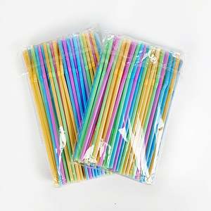 Longworld fabrica pajitas de plástico desechables personalizables en forma de U para bebidas frías, ideales para Boba. - Product Image 2