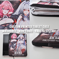 Housse de tablette personnalisée à motif de dessin animé, directement de l'usine, pour tablette de 11 pouces, personnage d'anime, légère, imperméable, en polyester, sac pour ordinateur portable