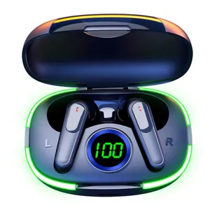 Mini HIFI Stereo pro80 pro80tws Light auriculares inalambricos低遅延ゲームインイヤーワイヤレスイヤフォンBluetoothイヤホン