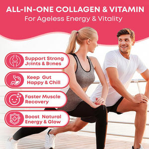 Private Label Multi Collagen Gummies Biotin Keratin Hyaluronic Acid <strong>Vitamin</strong> C <strong>D</strong> B12 Hair Skin Nails Anti Aging Beauty Supplement - Product Image 6