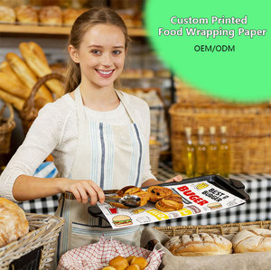 Kertas Pembungkus Makanan Anti Air Anti Minyak untuk Deli, Pelapis Keranjang, Sandwich, Hamburger, Kertas Lilin Custom, Cetak Kertas Pembungkus Makanan Sendiri - Product Image 3