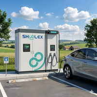 SHUOLEX Robot de recharge rapide pour VE à courant continu 60 kW avec batterie LiFePO4 intégrée, certifié CE, nouvelle version sans mise à niveau réseau