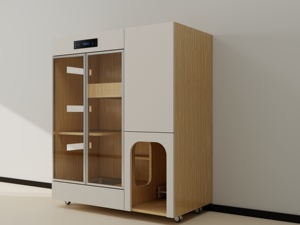 Vendita calda su ordinazione piccolo animale domestico casa interna del gatto Villa case del gatto Cabinet case gabbie - Product Image 2